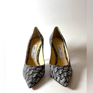 Jimmy Choo Metallic Print Heels